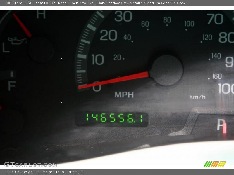 Dark Shadow Grey Metallic / Medium Graphite Grey 2003 Ford F150 Lariat FX4 Off Road SuperCrew 4x4