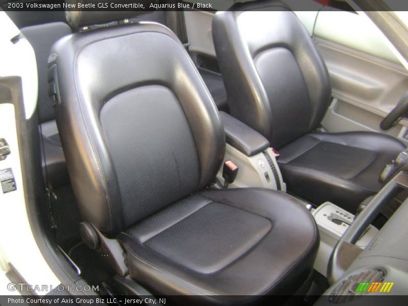 Aquarius Blue / Black 2003 Volkswagen New Beetle GLS Convertible