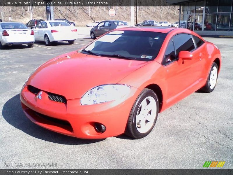 Pure Red / Dark Charcoal 2007 Mitsubishi Eclipse GS Coupe