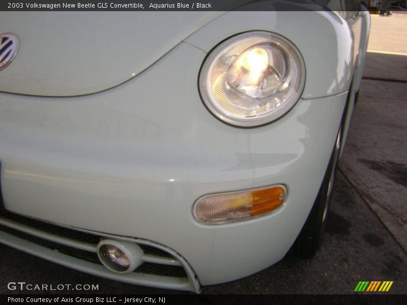 Aquarius Blue / Black 2003 Volkswagen New Beetle GLS Convertible