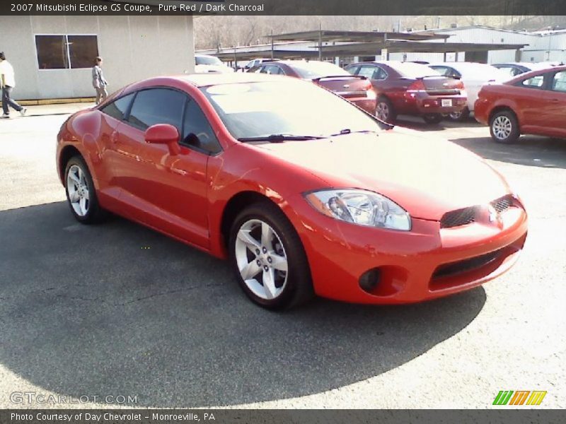 Pure Red / Dark Charcoal 2007 Mitsubishi Eclipse GS Coupe