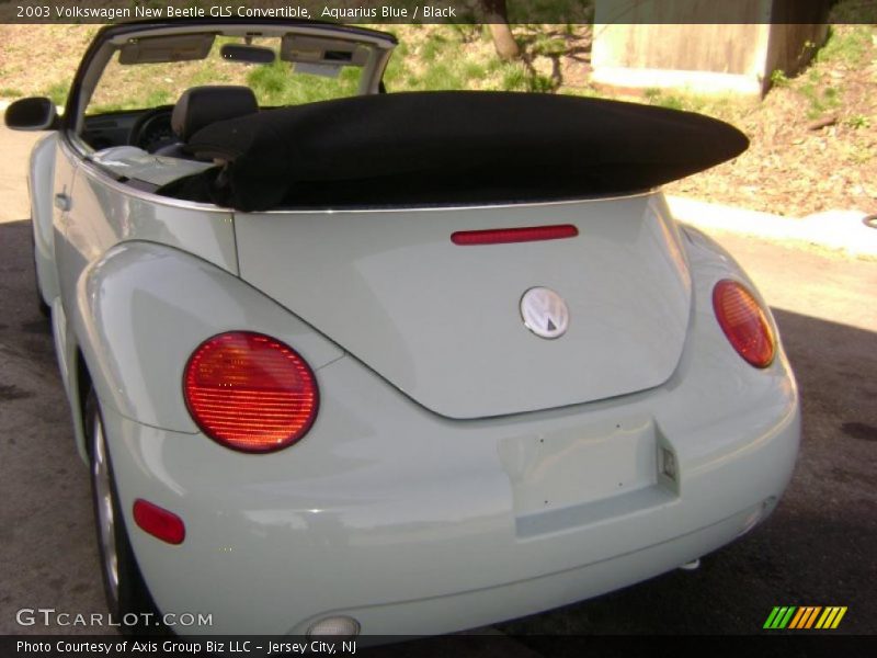 Aquarius Blue / Black 2003 Volkswagen New Beetle GLS Convertible