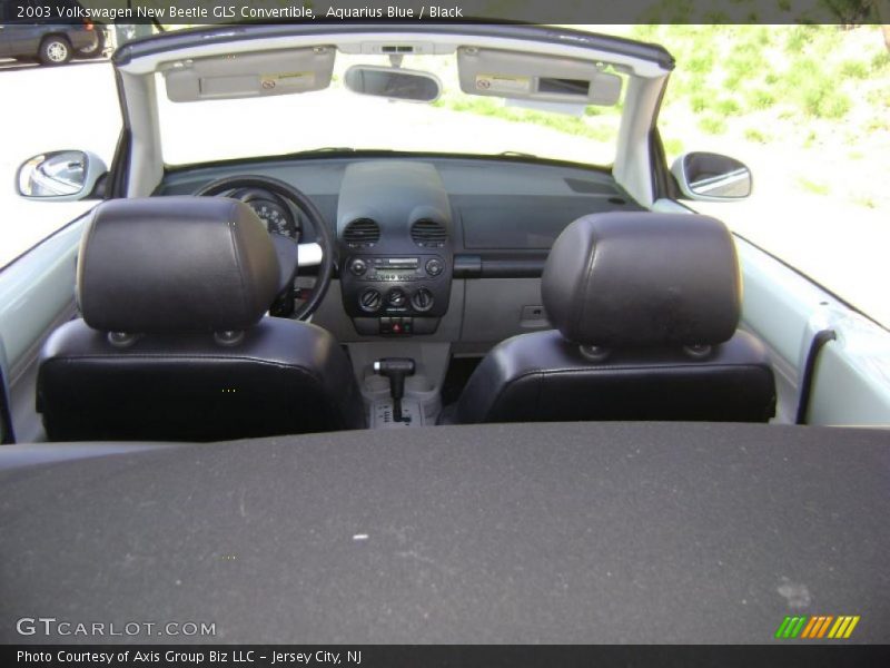 Aquarius Blue / Black 2003 Volkswagen New Beetle GLS Convertible