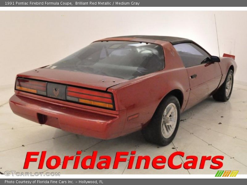Brilliant Red Metallic / Medium Gray 1991 Pontiac Firebird Formula Coupe