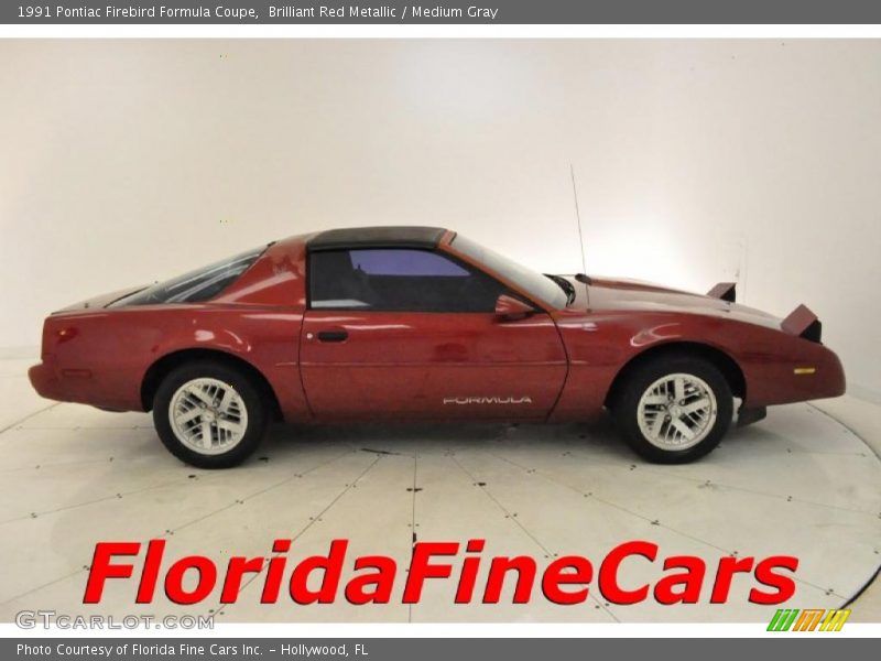 Brilliant Red Metallic / Medium Gray 1991 Pontiac Firebird Formula Coupe