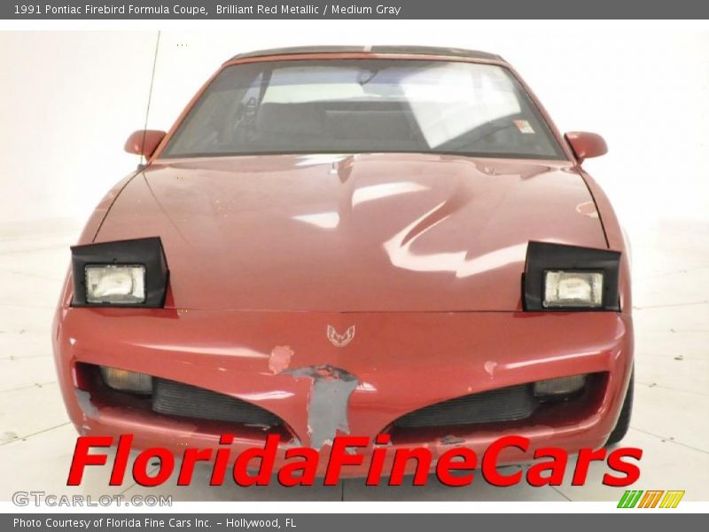 Brilliant Red Metallic / Medium Gray 1991 Pontiac Firebird Formula Coupe