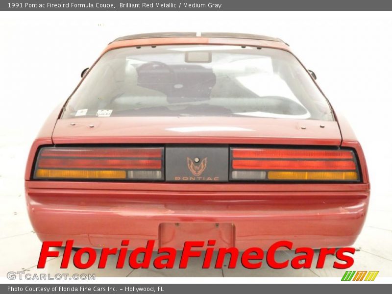 Brilliant Red Metallic / Medium Gray 1991 Pontiac Firebird Formula Coupe