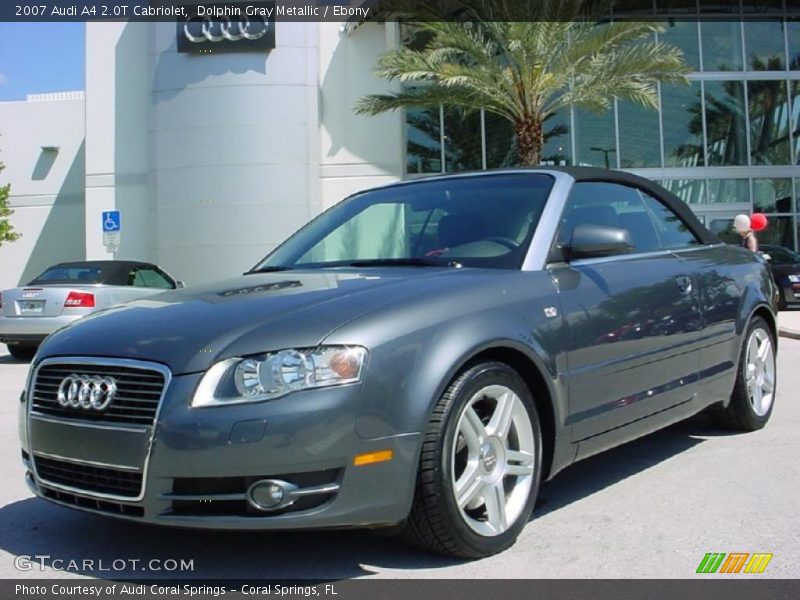 Dolphin Gray Metallic / Ebony 2007 Audi A4 2.0T Cabriolet