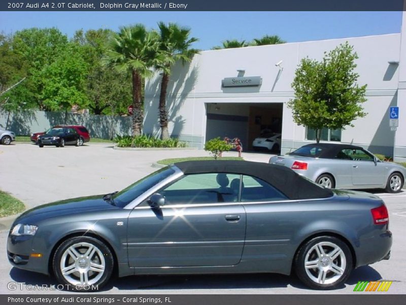 Dolphin Gray Metallic / Ebony 2007 Audi A4 2.0T Cabriolet