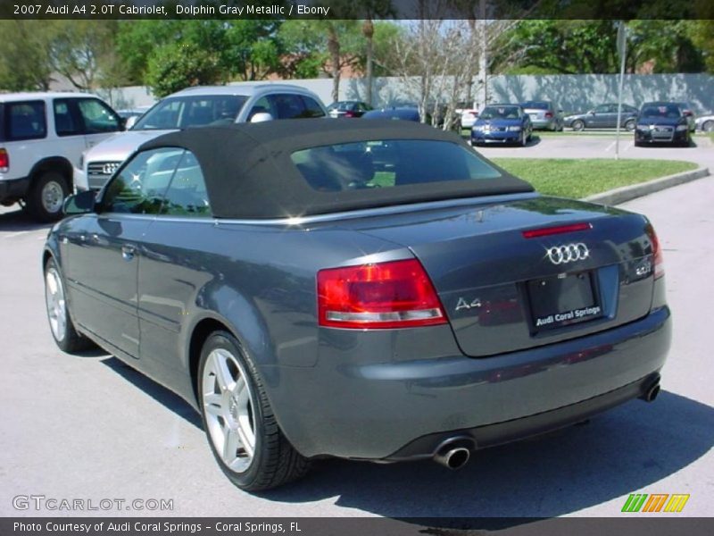 Dolphin Gray Metallic / Ebony 2007 Audi A4 2.0T Cabriolet