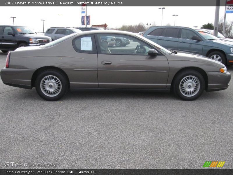 Medium Bronzemist Metallic / Neutral 2002 Chevrolet Monte Carlo LS