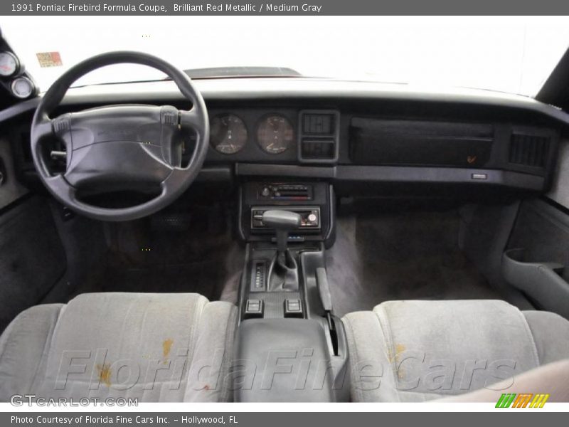 Brilliant Red Metallic / Medium Gray 1991 Pontiac Firebird Formula Coupe