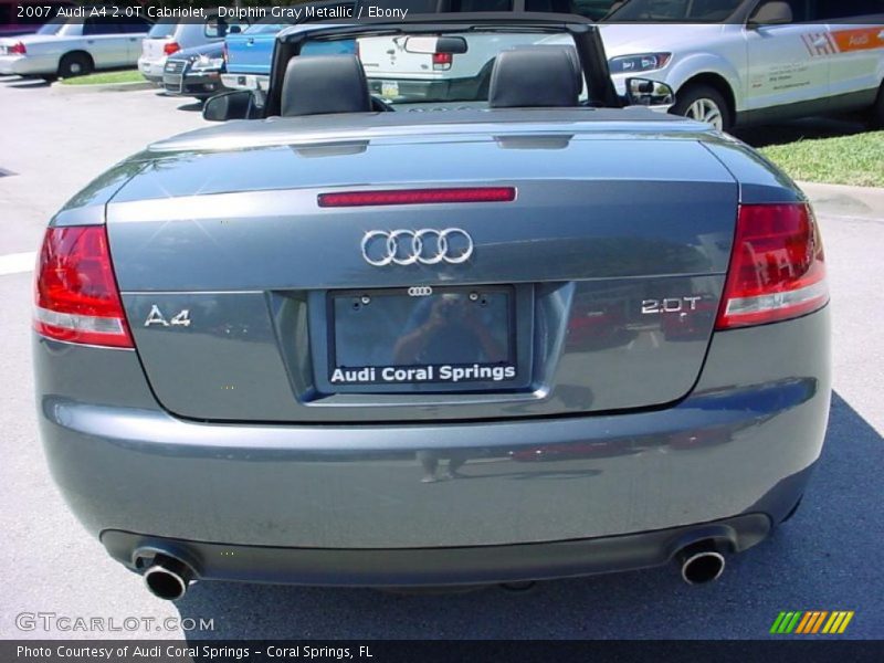 Dolphin Gray Metallic / Ebony 2007 Audi A4 2.0T Cabriolet