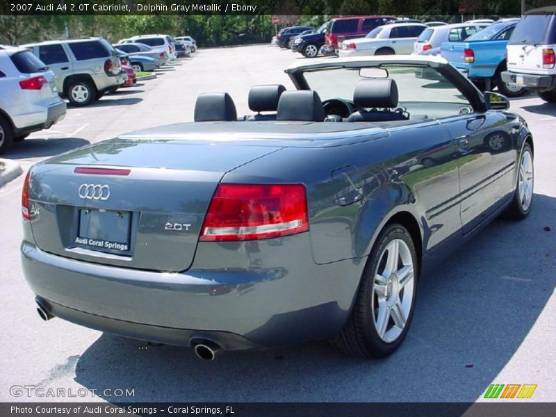 Dolphin Gray Metallic / Ebony 2007 Audi A4 2.0T Cabriolet