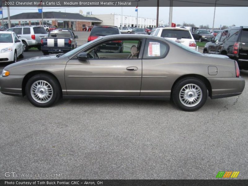 Medium Bronzemist Metallic / Neutral 2002 Chevrolet Monte Carlo LS