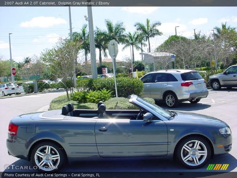 Dolphin Gray Metallic / Ebony 2007 Audi A4 2.0T Cabriolet