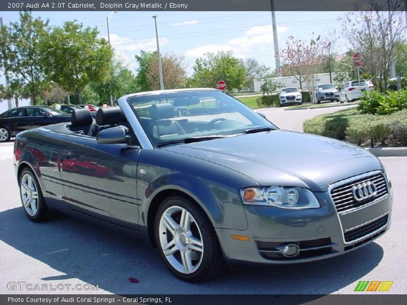 Dolphin Gray Metallic / Ebony 2007 Audi A4 2.0T Cabriolet