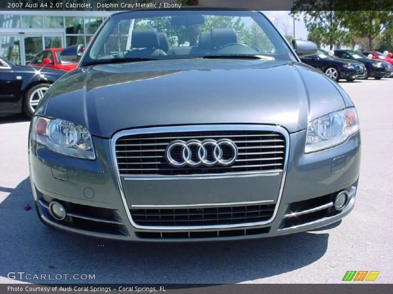 Dolphin Gray Metallic / Ebony 2007 Audi A4 2.0T Cabriolet