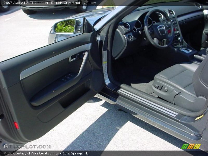 Dolphin Gray Metallic / Ebony 2007 Audi A4 2.0T Cabriolet