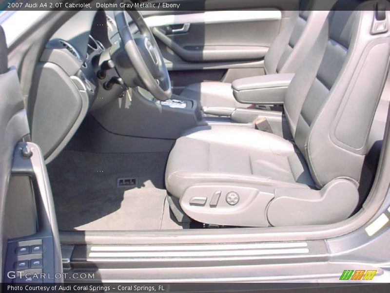 Dolphin Gray Metallic / Ebony 2007 Audi A4 2.0T Cabriolet