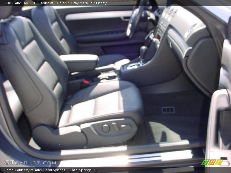 Dolphin Gray Metallic / Ebony 2007 Audi A4 2.0T Cabriolet