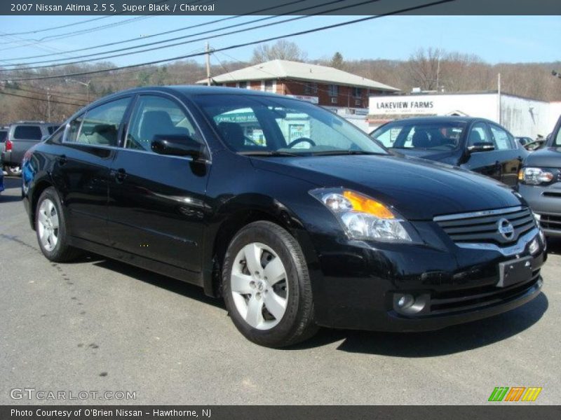 Super Black / Charcoal 2007 Nissan Altima 2.5 S