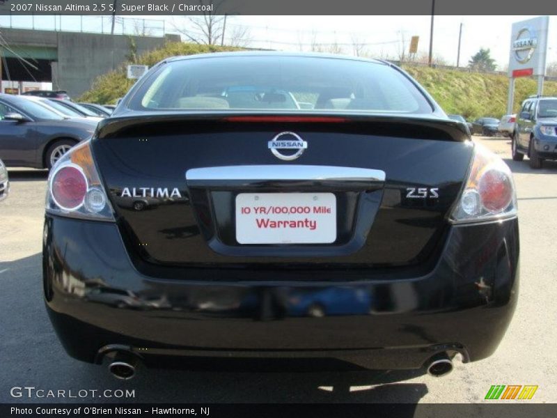 Super Black / Charcoal 2007 Nissan Altima 2.5 S