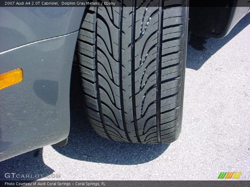 Dolphin Gray Metallic / Ebony 2007 Audi A4 2.0T Cabriolet