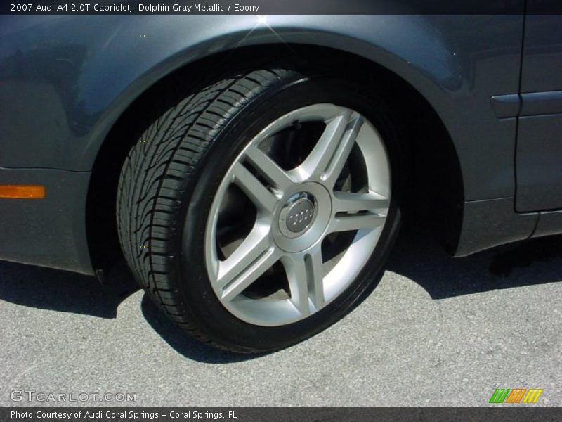 Dolphin Gray Metallic / Ebony 2007 Audi A4 2.0T Cabriolet