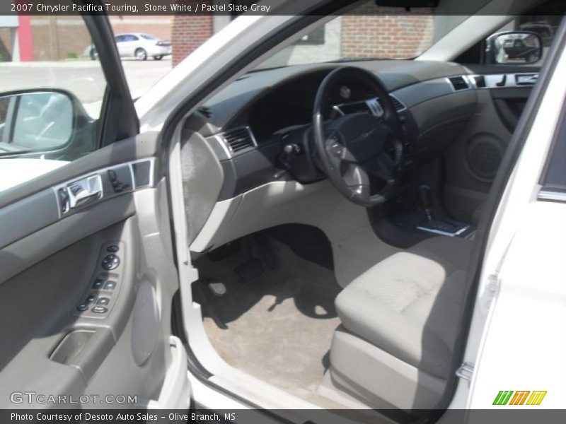 Stone White / Pastel Slate Gray 2007 Chrysler Pacifica Touring