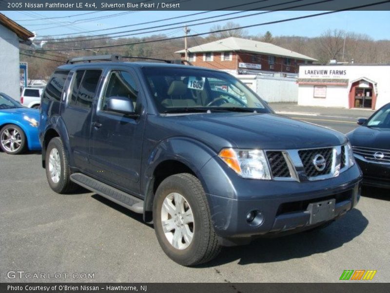 Silverton Blue Pearl / Desert 2005 Nissan Pathfinder LE 4x4
