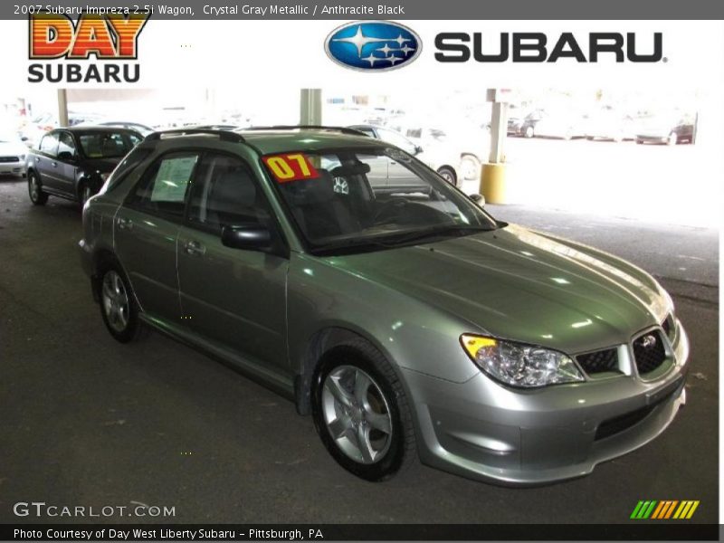 Crystal Gray Metallic / Anthracite Black 2007 Subaru Impreza 2.5i Wagon