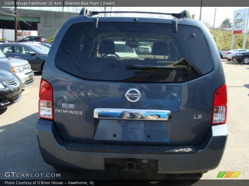Silverton Blue Pearl / Desert 2005 Nissan Pathfinder LE 4x4