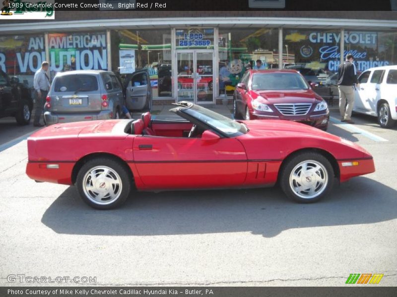 Bright Red / Red 1989 Chevrolet Corvette Convertible