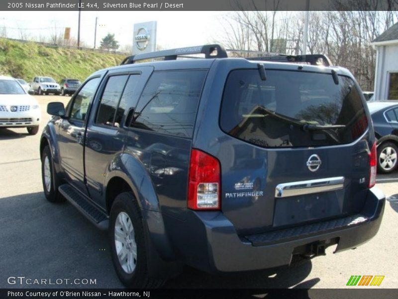 Silverton Blue Pearl / Desert 2005 Nissan Pathfinder LE 4x4