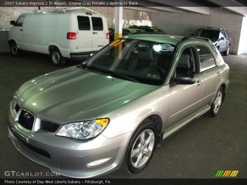 Crystal Gray Metallic / Anthracite Black 2007 Subaru Impreza 2.5i Wagon