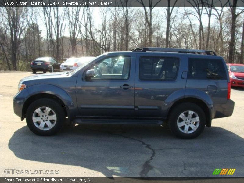 Silverton Blue Pearl / Desert 2005 Nissan Pathfinder LE 4x4
