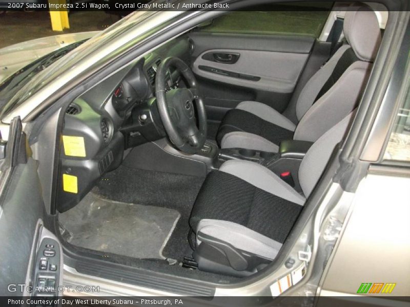 Crystal Gray Metallic / Anthracite Black 2007 Subaru Impreza 2.5i Wagon