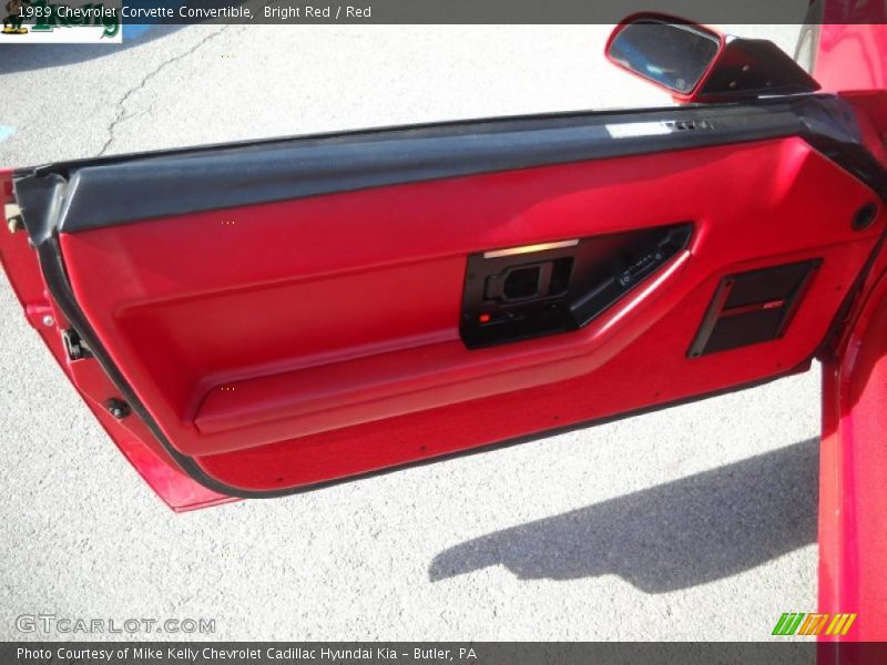 Bright Red / Red 1989 Chevrolet Corvette Convertible