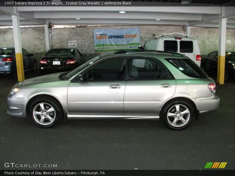 Crystal Gray Metallic / Anthracite Black 2007 Subaru Impreza 2.5i Wagon