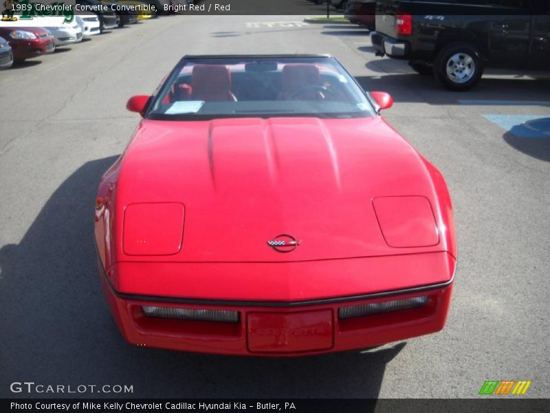 Bright Red / Red 1989 Chevrolet Corvette Convertible