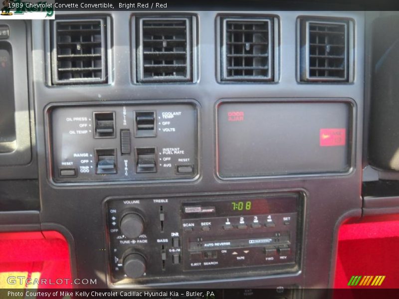 Bright Red / Red 1989 Chevrolet Corvette Convertible