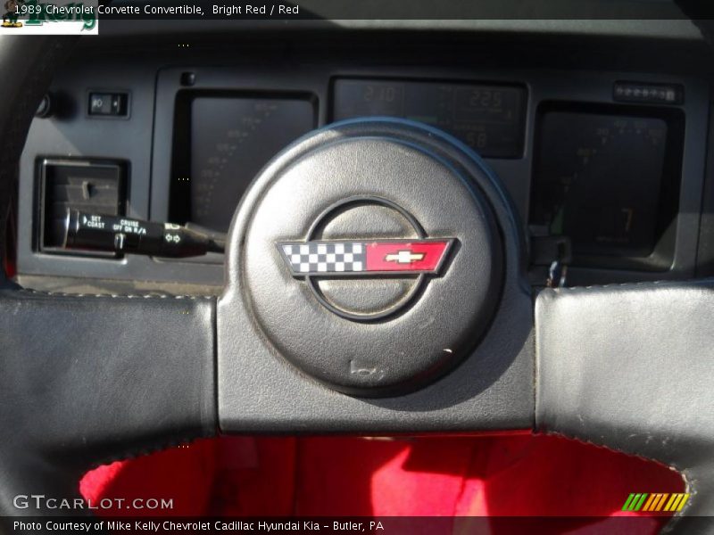 Bright Red / Red 1989 Chevrolet Corvette Convertible