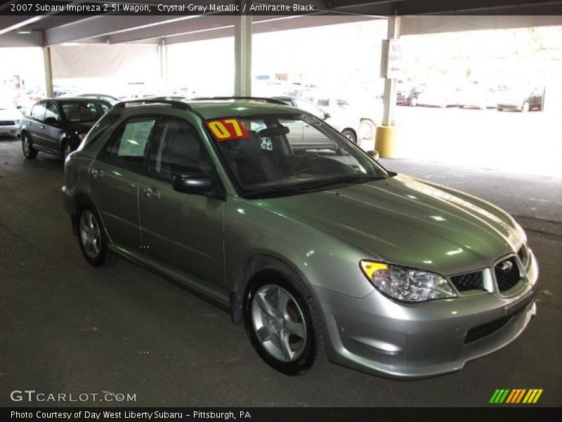 Crystal Gray Metallic / Anthracite Black 2007 Subaru Impreza 2.5i Wagon
