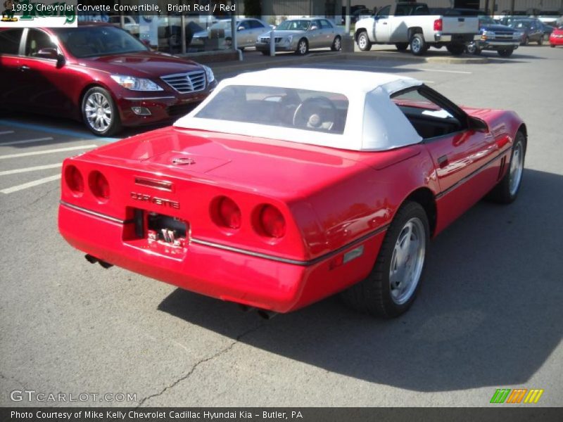 Bright Red / Red 1989 Chevrolet Corvette Convertible