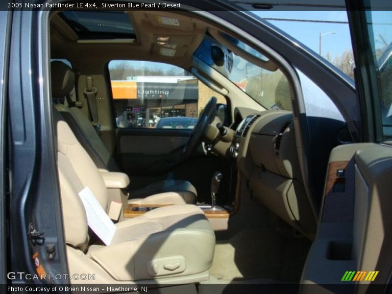 Silverton Blue Pearl / Desert 2005 Nissan Pathfinder LE 4x4