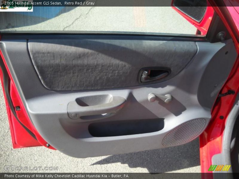 Retro Red / Gray 2005 Hyundai Accent GLS Sedan