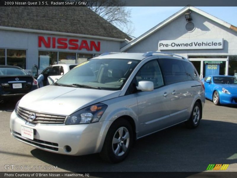 Radiant Silver / Gray 2009 Nissan Quest 3.5 S