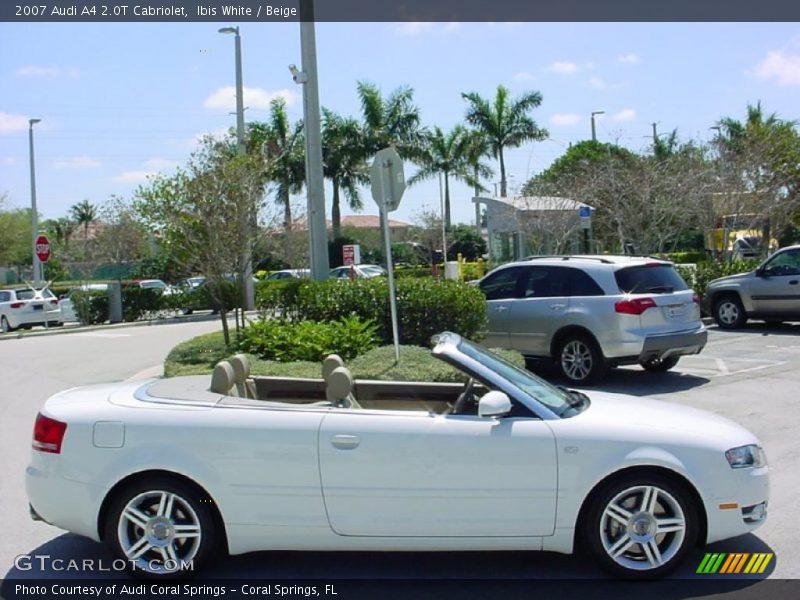 Ibis White / Beige 2007 Audi A4 2.0T Cabriolet