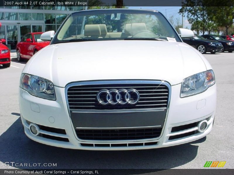Ibis White / Beige 2007 Audi A4 2.0T Cabriolet